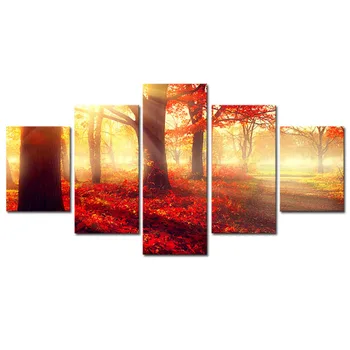 Unframed 5 Panels Modern Sunset Red Trees HD Picture Canvas Print Painting Wall Art For Wall Decor Home Decoration Artwork
Unframed 5 Panels Modern Sunset Red Trees HD Picture Canvas Print Painting Wall Art For Wall Decor Home Decoration Artwork