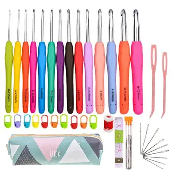 14 Sizes Crochet Hooks Sewing Kit Aluminum TPR Easy to Carry and Use for Performing ArtistsNeedles Knit Craft Weaving Tools
14 Sizes Crochet Hooks Sewing Kit Aluminum TPR Easy to Carry and Use for Performing ArtistsNeedles Knit Craft Weaving Tools