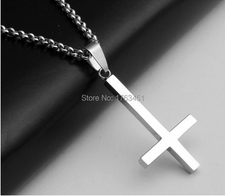 50%off Inverted Cross of St Peter titanium steel 316LStainless Steel Pendant Necklace Lucifer Satan fashion vintage punk jewelry
50%off Inverted Cross of St Peter titanium steel 316LStainless Steel Pendant Necklace Lucifer Satan fashion vintage punk jewelry