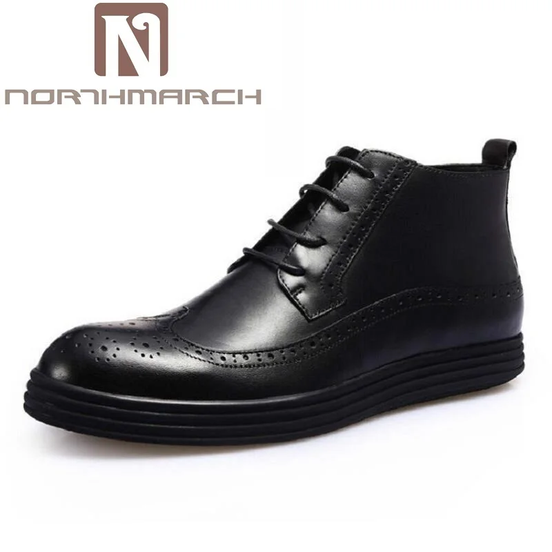 NORTHMARCH Men Boots Cow Leather Men Ankle Boots Lace-Up Top Quality Men Brogue Shoes British Retro Winter Men Shoes Sapatos
NORTHMARCH Men Boots Cow Leather Men Ankle Boots Lace-Up Top Quality Men Brogue Shoes British Retro Winter Men Shoes Sapatos