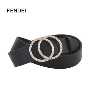 IFENDEI Fashion Women Belts For Women's Jeans Gold Silver Double Buckle Waist Leather Strap High Quality Designer Strap Belt
IFENDEI Fashion Women Belts For Women's Jeans Gold Silver Double Buckle Waist Leather Strap High Quality Designer Strap Belt