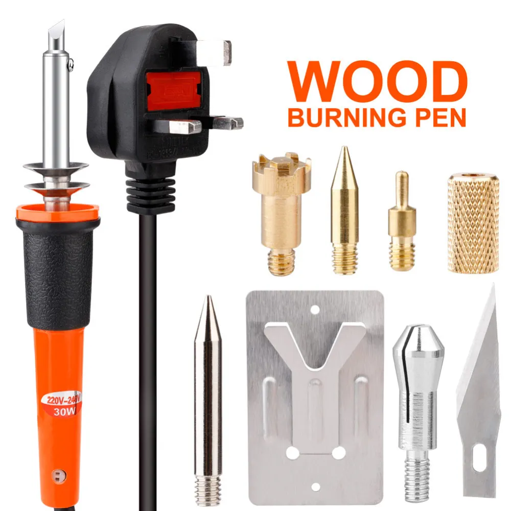 Adjutable Wood Burning Pen Set Electric Soldering Iron Woodburning Solder Pen Digital Soldering Iron Tool kit for Burn Drawings
Adjutable Wood Burning Pen Set Electric Soldering Iron Woodburning Solder Pen Digital Soldering Iron Tool kit for Burn Drawings