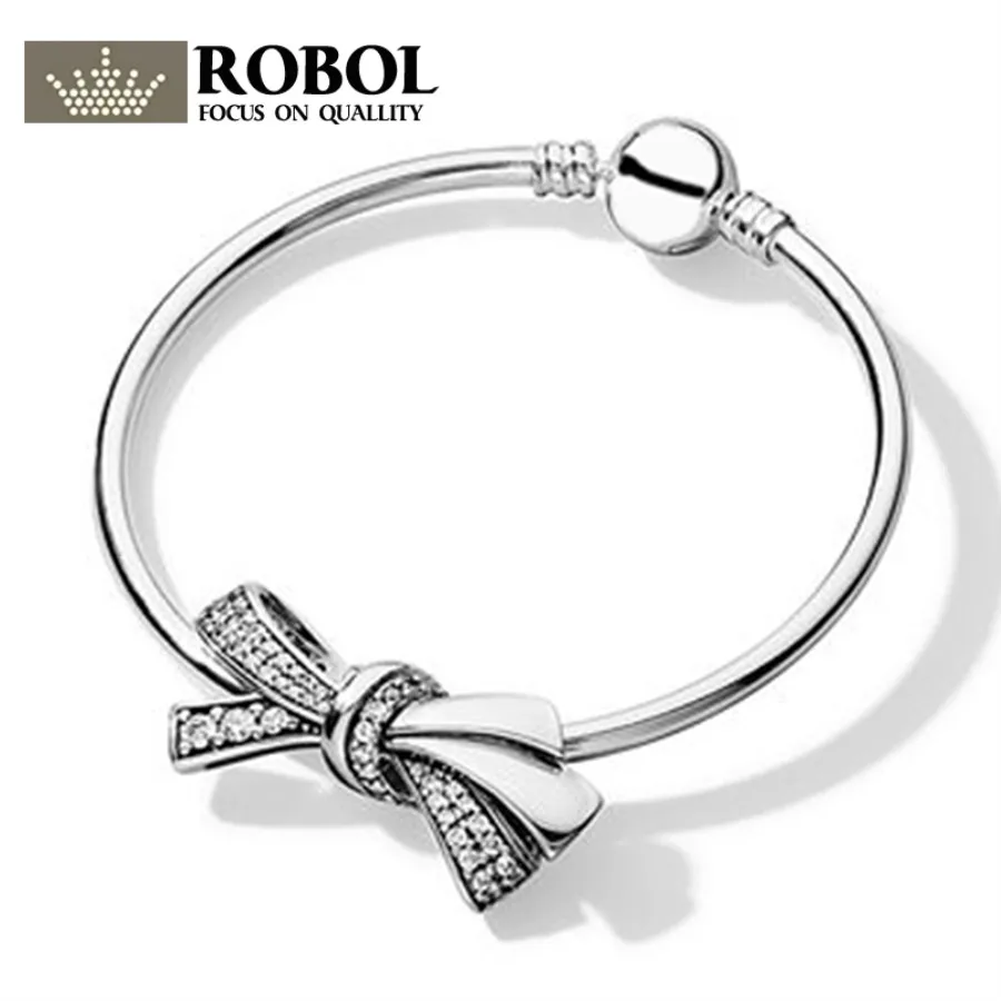 ROBOL100% 925 Sterling Silver 1:1 Brand New Authentic Temperament Butterfly Charm Bead Bracelet Set 925 Sterling Silver Bracelet
ROBOL100% 925 Sterling Silver 1:1 Brand New Authentic Temperament Butterfly Charm Bead Bracelet Set 925 Sterling Silver Bracelet