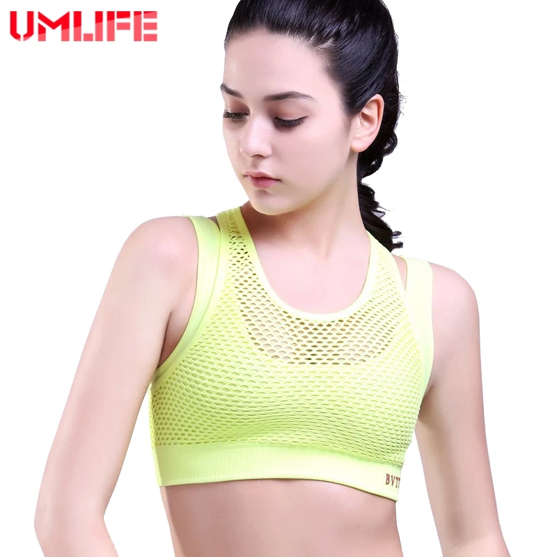 UMLIFE Sexy Strappy Sports Bra Women Fitness Mesh Yoga Bra Push Up Shockproof Gym Running Tank Cropped Tops
UMLIFE Sexy Strappy Sports Bra Women Fitness Mesh Yoga Bra Push Up Shockproof Gym Running Tank Cropped Tops