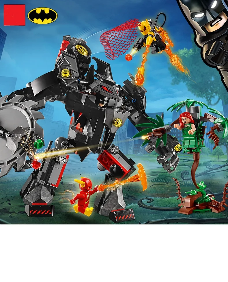 In Stock Batman Mech vs. Poison Ivy Mech DC Super Hero Building Block Bricks Toys Compatible legoinglys Movie 76117
In Stock Batman Mech vs. Poison Ivy Mech DC Super Hero Building Block Bricks Toys Compatible legoinglys Movie 76117