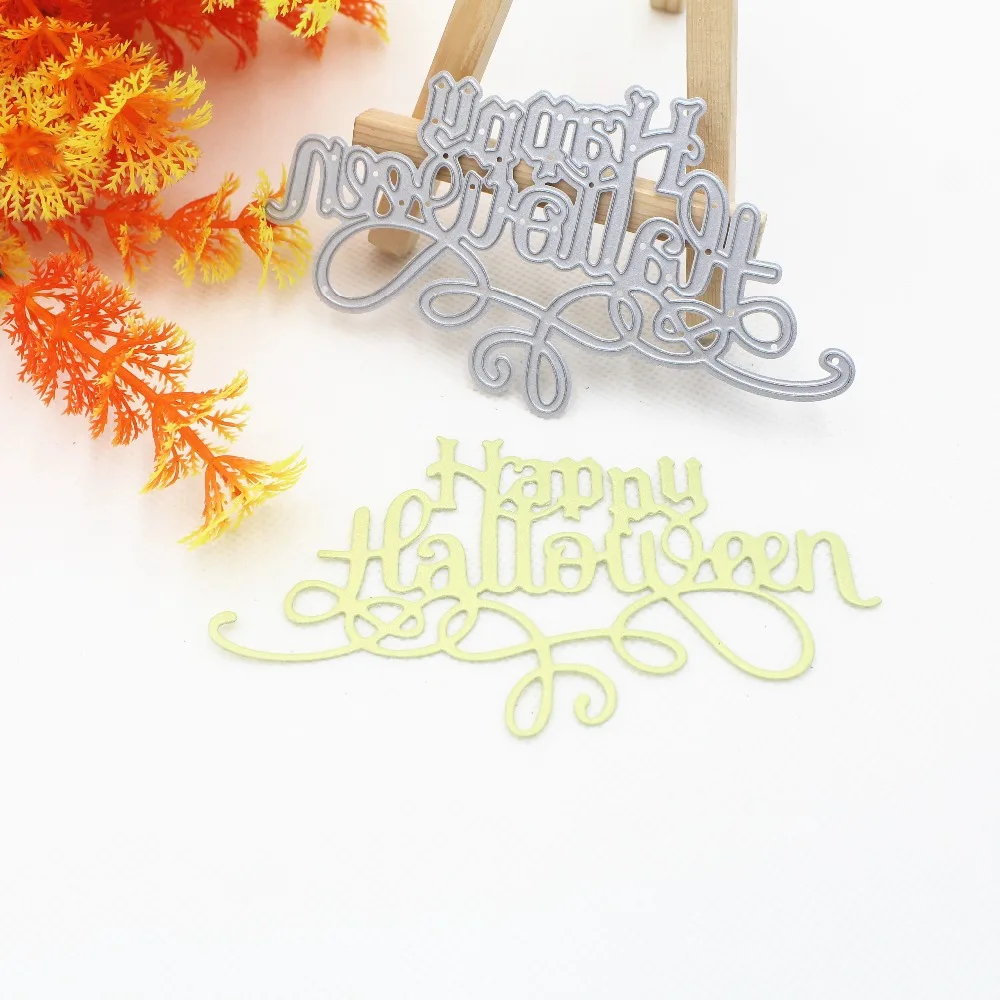 Happy Hallougeen Metal Cutting Dies Stencil Scrapbooking Photo Album Card Paper Embossing Craft DIY die 
Happy Hallougeen Metal Cutting Dies Stencil Scrapbooking Photo Album Card Paper Embossing Craft DIY die
