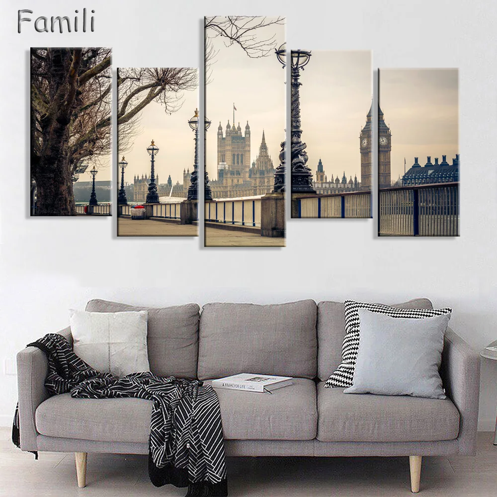 5 Panel Canvas Painting London Paris City Landscape Decorative Modern Paintings For Living Room Bedroom Wall Art Unframed
5 Panel Canvas Painting London Paris City Landscape Decorative Modern Paintings For Living Room Bedroom Wall Art Unframed