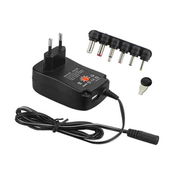 led driver Lighting transformer 30W 3V-12V Universal Charger AC/DC Adapter Switching Power Supply with 6 Plug and 5V 2.1 USB Por
led driver Lighting transformer 30W 3V-12V Universal Charger AC/DC Adapter Switching Power Supply with 6 Plug and 5V 2.1 USB Por