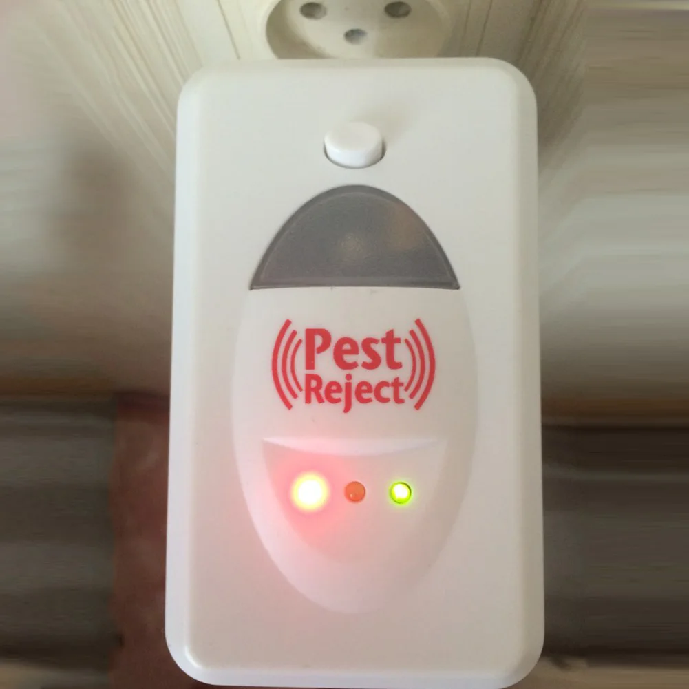 EU Plug Electronic Ultrasonic Electromagnetic Anti Pest Bug Mosquito Cockroach Mouse Killer Multi-functional
EU Plug Electronic Ultrasonic Electromagnetic Anti Pest Bug Mosquito Cockroach Mouse Killer Multi-functional
