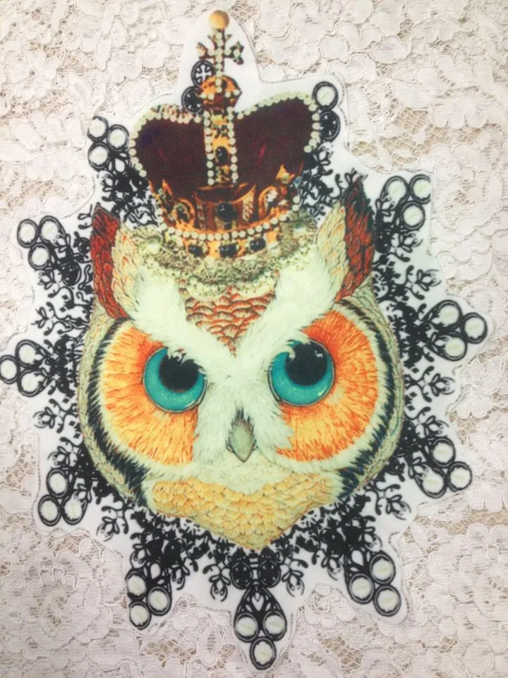 Crown Owl Heat Transfer Applique Patches for Clothing Tops Jeans Jackets T-Shirt Dress Motorcycle Iron-on Patch Fashion Handmade
Crown Owl Heat Transfer Applique Patches for Clothing Tops Jeans Jackets T-Shirt Dress Motorcycle Iron-on Patch Fashion Handmade