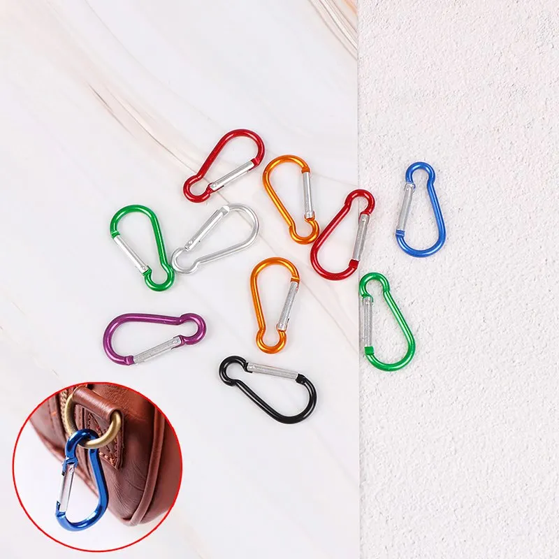 5PCS/pack Aluminum Carabiner D-Ring Key Chain Clip Camping Keyring Snap Hook Outdoor Travel Kit Useful
5PCS/pack Aluminum Carabiner D-Ring Key Chain Clip Camping Keyring Snap Hook Outdoor Travel Kit Useful