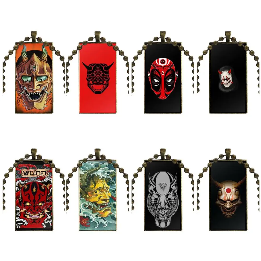 Cool Hannya Demon Mask For Men Women Party Gift Glass Cabochon Pendant Necklace Rectangle Fashion Necklace
Cool Hannya Demon Mask For Men Women Party Gift Glass Cabochon Pendant Necklace Rectangle Fashion Necklace