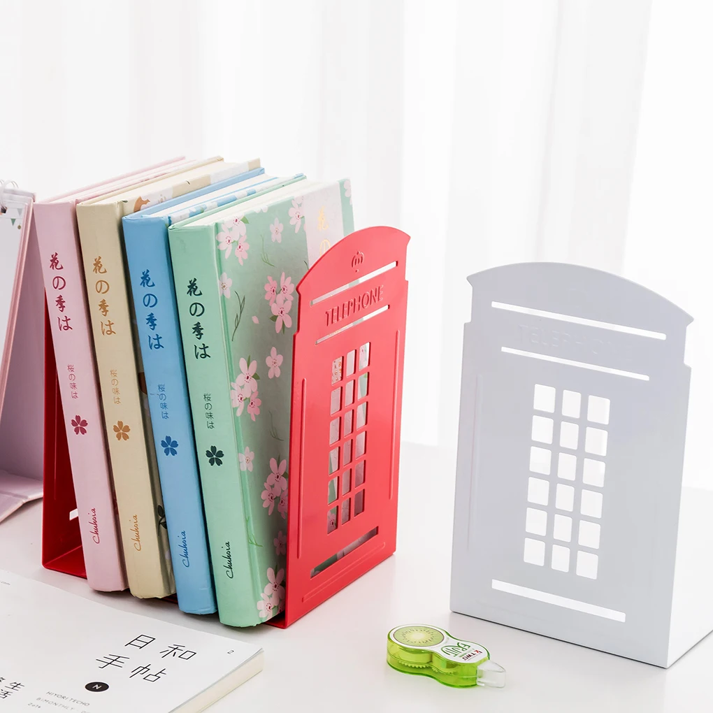 Telephone Booth Pattern Book Stand Adjustable Documents Holder Metal Textbook Bracket Bookcase Stationery
Telephone Booth Pattern Book Stand Adjustable Documents Holder Metal Textbook Bracket Bookcase Stationery