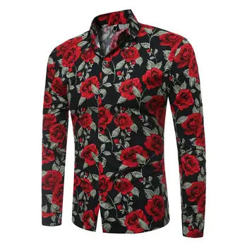 Spring and Autumn 2018 Men's Shirts Foreign Trade New Men's Long-sleeved Flower Shirts
Spring and Autumn 2018 Men's Shirts Foreign Trade New Men's Long-sleeved Flower Shirts