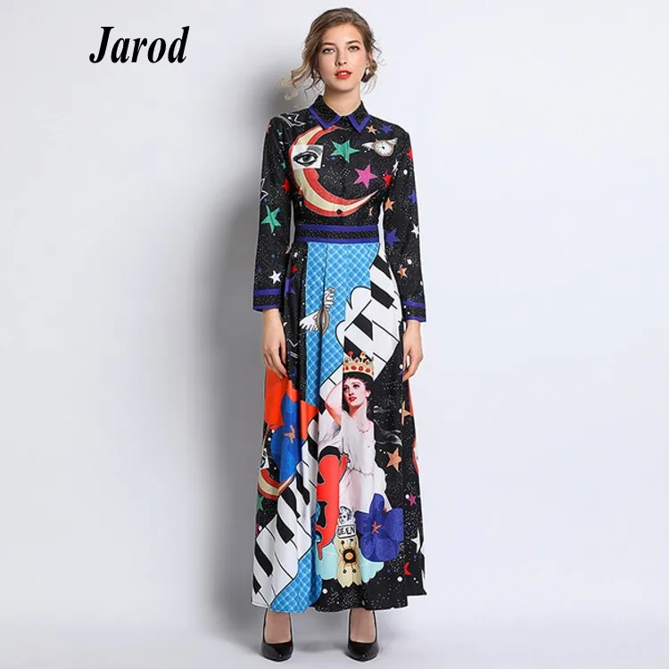 New 2019Fashion Runway Maxi Dress Women's Long Sleeve O-Neck Elegant Flower Print Vintage Long Dress
New 2019Fashion Runway Maxi Dress Women's Long Sleeve O-Neck Elegant Flower Print Vintage Long Dress