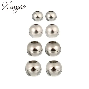 XINYAO 10pcs Round Strong Magnetic Clasps fit 4 5 6 mm Leather Cord Bracelet Rhodium Color Connectors For Jewelry Making F771
XINYAO 10pcs Round Strong Magnetic Clasps fit 4 5 6 mm Leather Cord Bracelet Rhodium Color Connectors For Jewelry Making F771