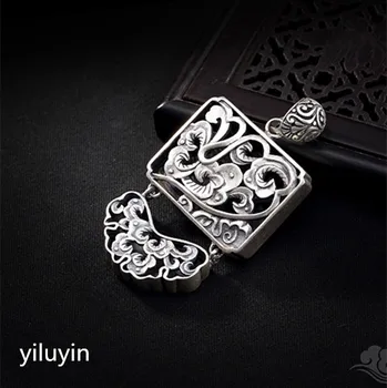 KJJEAXCMY Fine jewelry S925, pure silver, hollowed out auspicious cloud, Korean version, folk style, old lady, long
KJJEAXCMY Fine jewelry S925, pure silver, hollowed out auspicious cloud, Korean version, folk style, old lady, long