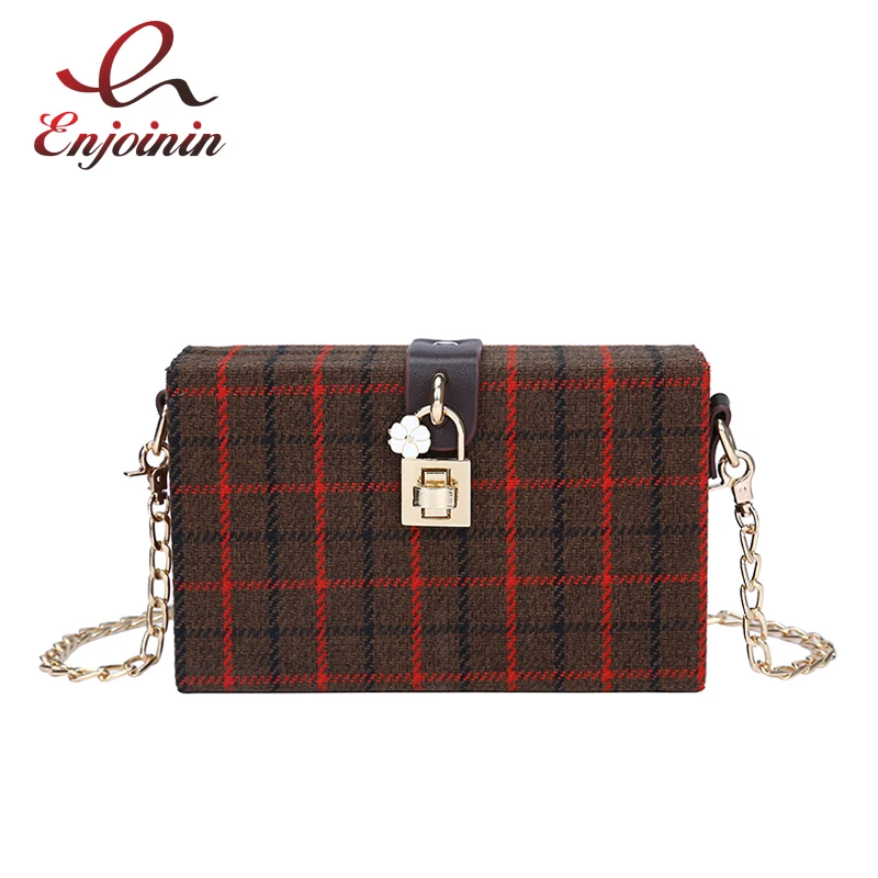 Woolen plaid stripes flower buckle fashion box shape ladies clutch bag shoulder bag mini handbag chain purse messenger bag flap
Woolen plaid stripes flower buckle fashion box shape ladies clutch bag shoulder bag mini handbag chain purse messenger bag flap