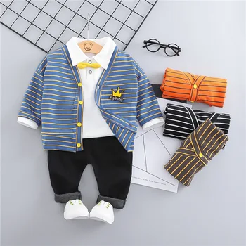 Toddler Boys Clothes Set 3pcs Striped Jackets In Kids Boys Black Pant Kid Clothes Boys White Tshirt Long Sleeve Baby Boy Outfit
Toddler Boys Clothes Set 3pcs Striped Jackets In Kids Boys Black Pant Kid Clothes Boys White Tshirt Long Sleeve Baby Boy Outfit