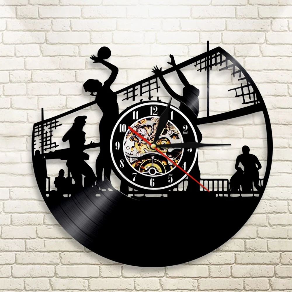 1Piece Play Volleyball Vinyl Record Wall Clock Home Decor Sport Modern Vintage Creative Hanging Clock Gift For Volleyball Player
1Piece Play Volleyball Vinyl Record Wall Clock Home Decor Sport Modern Vintage Creative Hanging Clock Gift For Volleyball Player