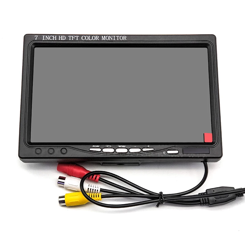 EMS 7" Portable monitor TFT LCD 1024x600 IPS AV input/VGA/HDMI Built-in speaker compatible with Raspberry Pi for car pc
EMS 7" Portable monitor TFT LCD 1024x600 IPS AV input/VGA/HDMI Built-in speaker compatible with Raspberry Pi for car pc