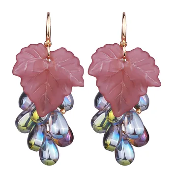 FARLENA Jewelry Beautiful Crystal Grape Drop Earrings Fashion Handmade Tassel Earrings for Women Girls' gift
FARLENA Jewelry Beautiful Crystal Grape Drop Earrings Fashion Handmade Tassel Earrings for Women Girls' gift