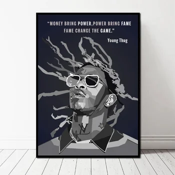 Rapper Young Thug Art HIPHOP Music Singer Canvas Art Print Wall Pictures for Living Room No Frame
Rapper Young Thug Art HIPHOP Music Singer Canvas Art Print Wall Pictures for Living Room No Frame