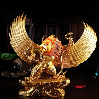 TOP GOOD Buddhist supplies # HOME Talisman Protection # Tibetan Buddhism Garuda Dharma Gilding brass statue 27 CM
TOP GOOD Buddhist supplies # HOME Talisman Protection # Tibetan Buddhism Garuda Dharma Gilding brass statue 27 CM
