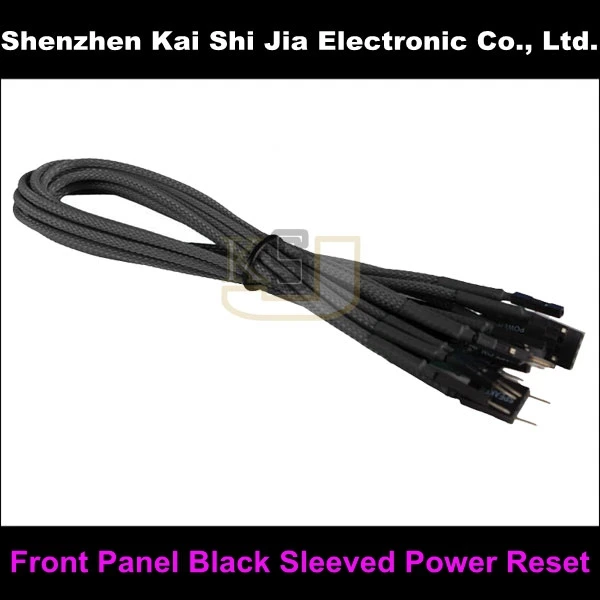 Free shipping 12" Black Sleeved PC Front Panel Power Extension Cable Reset SW Power SW HDD LED
Free shipping 12" Black Sleeved PC Front Panel Power Extension Cable Reset SW Power SW HDD LED