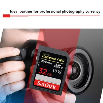 Sandisk Extreme PRO 300MB/s SDHC 32GB SD Cards UHS-II SDXC 64GB 128GB memory card u3 U1 4 K flash cards for Camera Flash card
Sandisk Extreme PRO 300MB/s SDHC 32GB SD Cards UHS-II SDXC 64GB 128GB memory card u3 U1 4 K flash cards for Camera Flash card