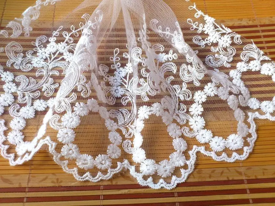 5 yard 18cm 7.08" wide white/black/beige vintage embroidery mesh lace trim 1024615L4K29
5 yard 18cm 7.08" wide white/black/beige vintage embroidery mesh lace trim 1024615L4K29