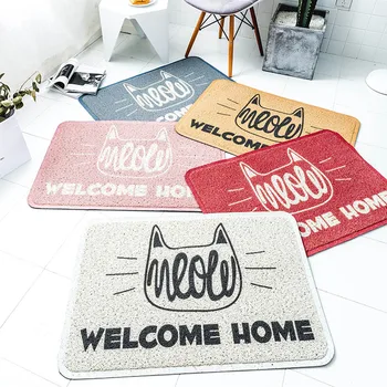 PVC Foam Silk Loop Dust-proof Doormat Cute Cat Printed Outdoor Rug Door Mats Shoes Scraper for Bathroom Area Rug and Carpet
PVC Foam Silk Loop Dust-proof Doormat Cute Cat Printed Outdoor Rug Door Mats Shoes Scraper for Bathroom Area Rug and Carpet