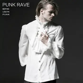 PUNK RAVE Men's Gothic Steampunk Black White Shirts Fashion Chiffon Emnossing Dress Shirt Formal Wedding Long Sleeve Blouses
PUNK RAVE Men's Gothic Steampunk Black White Shirts Fashion Chiffon Emnossing Dress Shirt Formal Wedding Long Sleeve Blouses