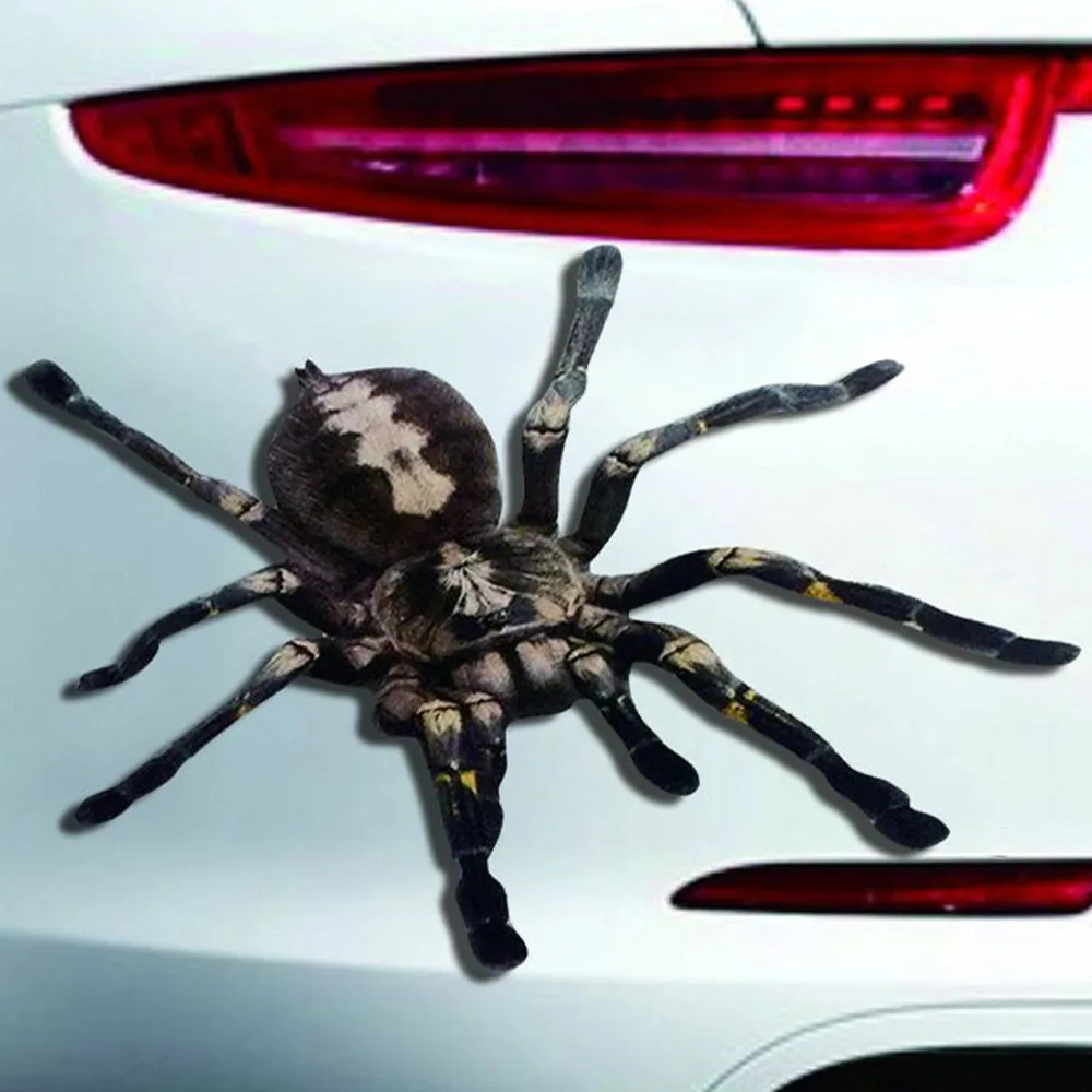 

Car Sticker Funny Motorcycle Stickers Halloween Car Wall Home 3D Spider Sticker Mural Decor Decal Removable Terror Stickers/ 0.5