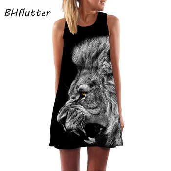 BHflutter Tiger Print Dress Women Fashion Sleeveless Casual Black Chiffon Dress O neck Vintage Mini Summer Dresses ropa mujer
BHflutter Tiger Print Dress Women Fashion Sleeveless Casual Black Chiffon Dress O neck Vintage Mini Summer Dresses ropa mujer