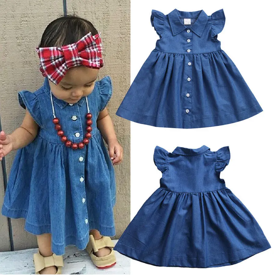 Emmababy Hot Toddler Baby Kids Girl Casual Summer Sundress Party Dress Clothes Denim Blue Party Dress Clothes 1-6T
Emmababy Hot Toddler Baby Kids Girl Casual Summer Sundress Party Dress Clothes Denim Blue Party Dress Clothes 1-6T