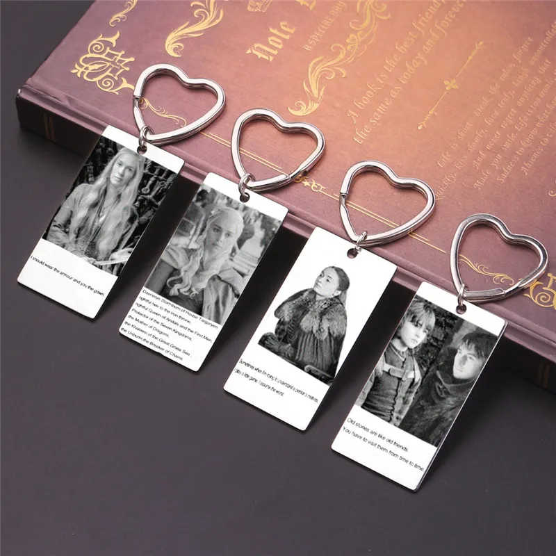 Fashion Commission Game of Thrones Character Keychain For Men Trinket Portachiavi Car Keyring Chaveiro Jewelry Gift Souvenirs
Fashion Commission Game of Thrones Character Keychain For Men Trinket Portachiavi Car Keyring Chaveiro Jewelry Gift Souvenirs