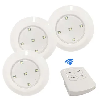 Wireless LED Intelligent Cabinet Light With Remote Control Round Night Light 3 AA Battery Operated For Cabinets Lamp
Wireless LED Intelligent Cabinet Light With Remote Control Round Night Light 3 AA Battery Operated For Cabinets Lamp