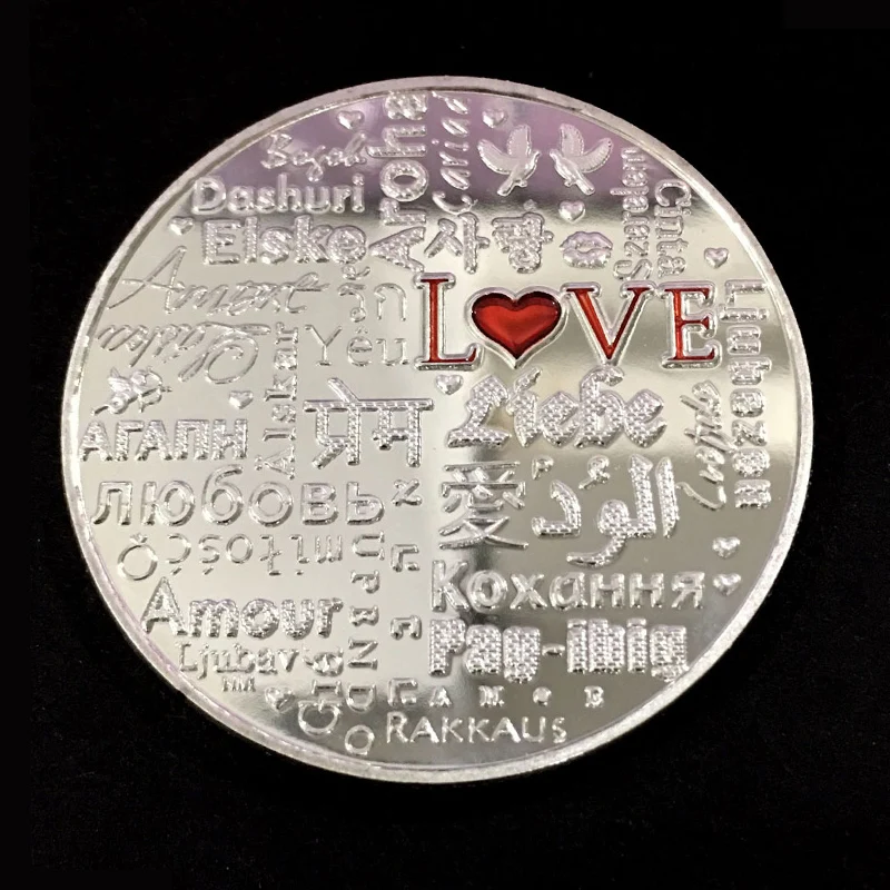 Many Country Language of Love Couple Collection Coin Art Gifts Romance Love Words Commemorative Coin Souvenir
Many Country Language of Love Couple Collection Coin Art Gifts Romance Love Words Commemorative Coin Souvenir