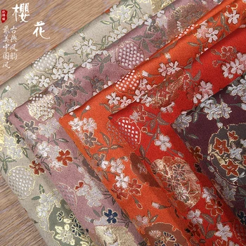 New arrival brocade jacquard polyester cherry kimono fabric for felt patchwork sewing DIY women dress tissue bag by 100x75cm
New arrival brocade jacquard polyester cherry kimono fabric for felt patchwork sewing DIY women dress tissue bag by 100x75cm