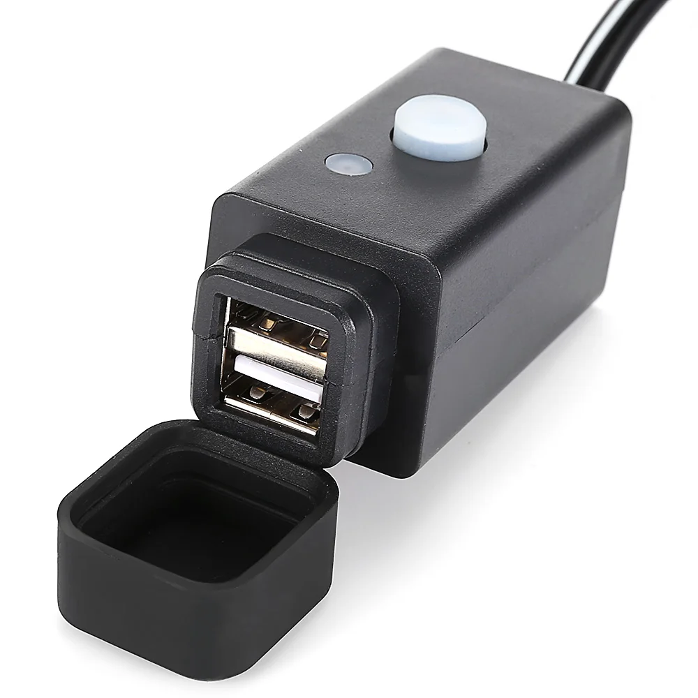 Cuboid 2-in-1 Motorcycle Scooter USB Charger with LED Indicator / Waterproof Cover / Power Switch
Cuboid 2-in-1 Motorcycle Scooter USB Charger with LED Indicator / Waterproof Cover / Power Switch