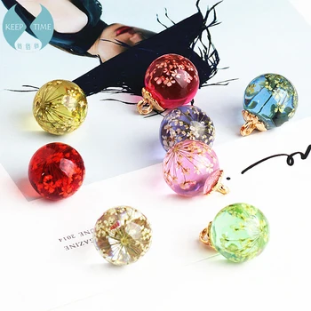 DIY accessories glass resin beads embedded with hanging flowers pastoral style earrings earrings pendant pendant material
DIY accessories glass resin beads embedded with hanging flowers pastoral style earrings earrings pendant pendant material