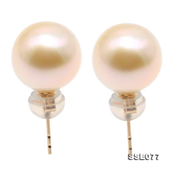 Perfect 10.5mm Round Gold South Sea Pearls Earrings 18k Gold Charming Women Wedding Birthday Gift Jewellery
Perfect 10.5mm Round Gold South Sea Pearls Earrings 18k Gold Charming Women Wedding Birthday Gift Jewellery