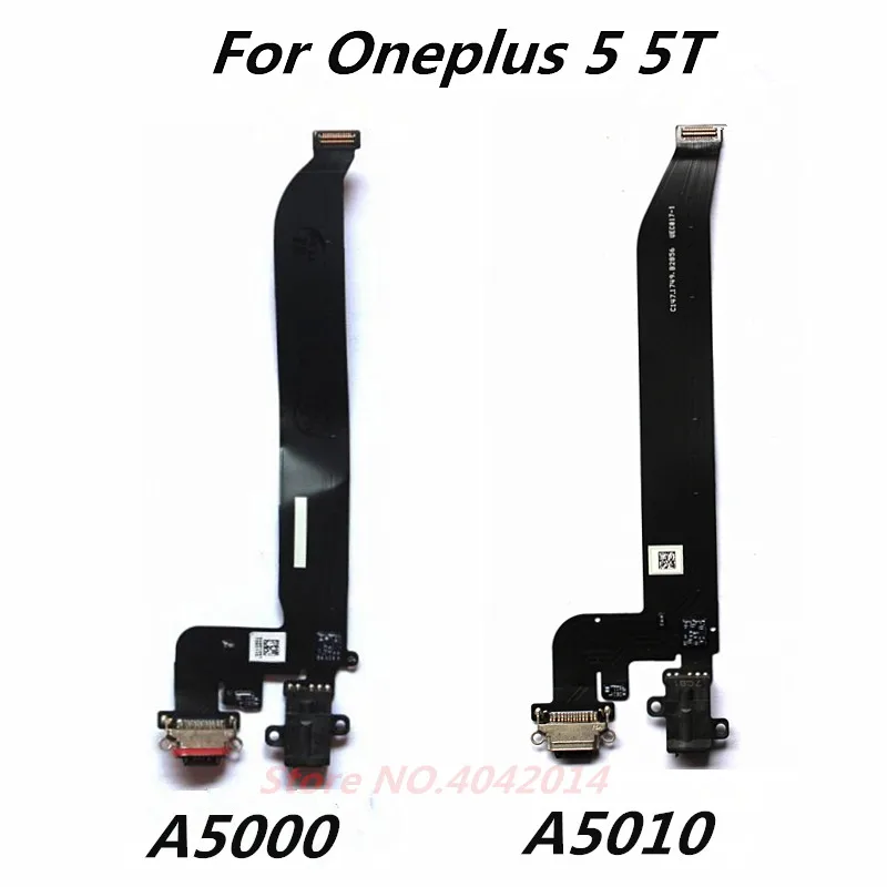 2 шт. USB-порт для зарядки + разъем наушников гибкий кабель Oneplus 5 A5000 5T A5010 1 запасные