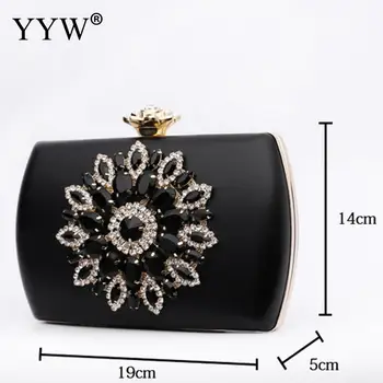 Red Flower Rhinestones Women Handbags Day Clutches Black Bags Crystal Party Evening Bag Bridal Wedding Chain Shoulder Phone Bags
Red Flower Rhinestones Women Handbags Day Clutches Black Bags Crystal Party Evening Bag Bridal Wedding Chain Shoulder Phone Bags