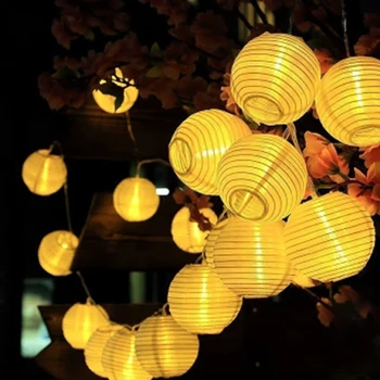 Solar Light LED Lantern String Lights Ball 20 LED Solar Garland Home Outdoor Fairy Lights Christmas Lighting for Garden Decorate
Solar Light LED Lantern String Lights Ball 20 LED Solar Garland Home Outdoor Fairy Lights Christmas Lighting for Garden Decorate