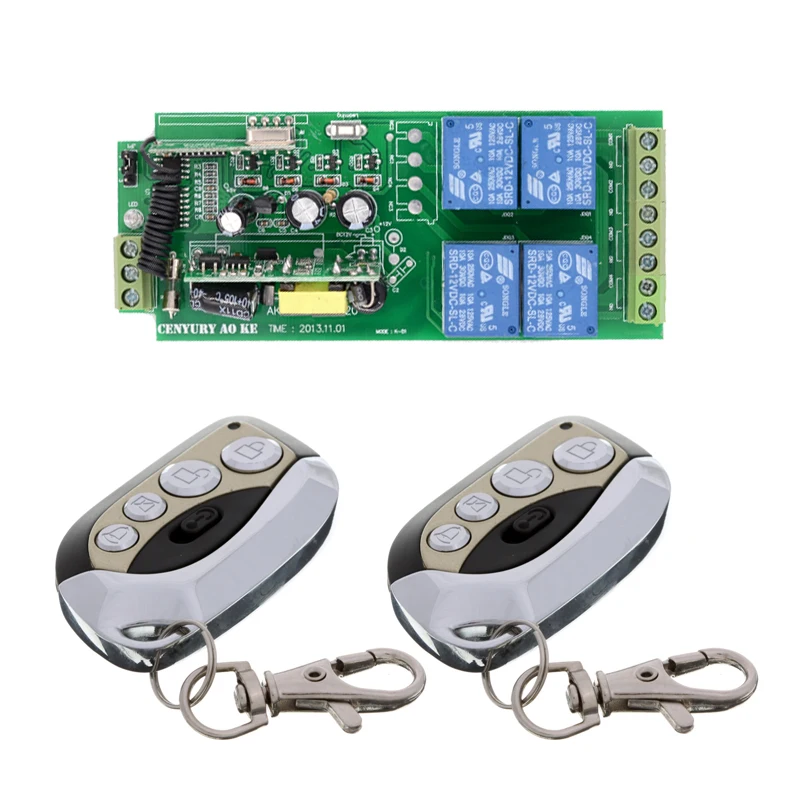 AC85v~250V 110V 220V 230V 4CH Wireless Remote Control Switch Relay Output Radio RF Transmitter Receiver
AC85v~250V 110V 220V 230V 4CH Wireless Remote Control Switch Relay Output Radio RF Transmitter Receiver