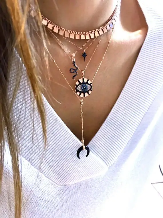 2019 round coin disco engraved evil eye bohemia Gold Rose gold color geometric trendy necklace
2019 round coin disco engraved evil eye bohemia Gold Rose gold color geometric trendy necklace