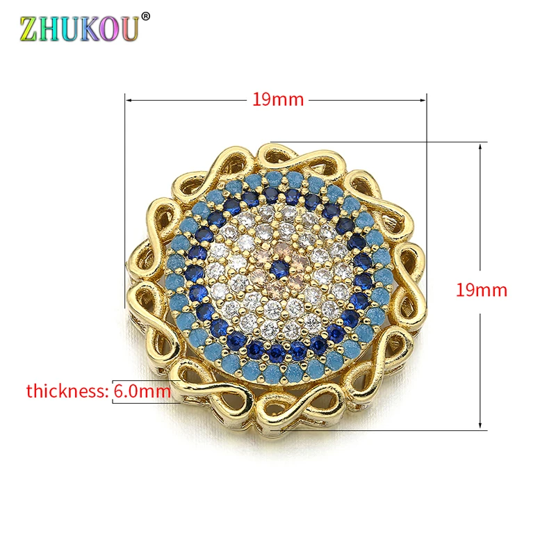 19*19mm Fashion Brass Cubic Zirconia Round shape Flowers Charms Connectors DIY Jewelry Findings Making, Model: VS293
19*19mm Fashion Brass Cubic Zirconia Round shape Flowers Charms Connectors DIY Jewelry Findings Making, Model: VS293