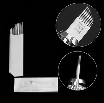 New 15Pins 2 row Permanent Makeup Eyebrow Tatoo Blade Microblading Needles For 3D Embroidery Manual Tattoo Pen 50pcs/lot
New 15Pins 2 row Permanent Makeup Eyebrow Tatoo Blade Microblading Needles For 3D Embroidery Manual Tattoo Pen 50pcs/lot